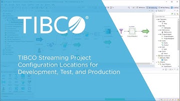 TIBCO Streaming Project Configuration Locations for Development, Test, and Production