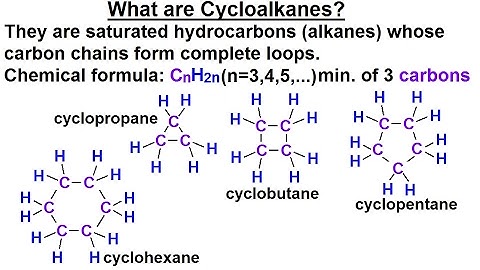 Organic Chemistry - Ch 1: Basic Concepts (15 of 97) What are Cycloalkanes?