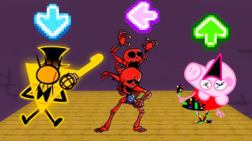 FNF Character Test | Gameplay VS Playground | VS Bill Cipher | VS Pibby Peppa Pig | VS Atrocity