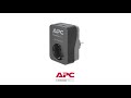 Video: APC Essential SurgeArrest 1 outlet Germany 230V Set 2 Pieces PME1WB-GR