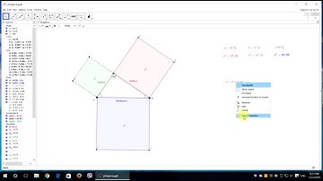 Pythagorean theorem in Geogebra [PART 2] [Tutorial]