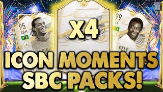  x4 PRIME ICON MOMENTS SBC PACKS! ICON SWAP ICON/FODDER PACKS! - FIFA 21 ULTIMATE TEAM