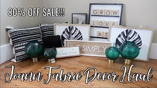 JOANN FABRIC DECOR HAUL | 80% OFF SALE | BOHO-INSPIRED DECOR FINDS!!!