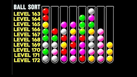 Solving the ball sort extra long puzzle contributes to enhancing thinking abilities,level 163 to 172