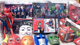 Unboxing 24 Spider-Man, Hulk smash, Captain Amerika, Automan Robot, Thanos, Batman dan Ironman