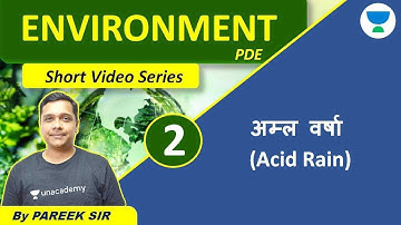 NTA UGC NET 2021 | Environment (PDE) by Neeraj Sir | Acid Rain