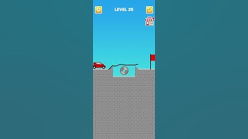 Draw Bridge puzzle level 25 #game #gameplay #gaming #games #shortvideo #drawing #draw #shorts #short