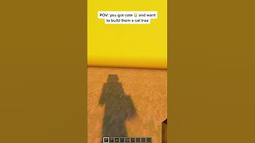 Minecraft: Cute Cat Tree| #shorts