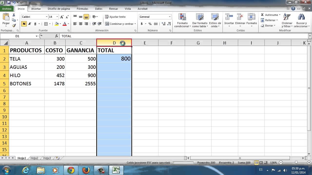 Insertar varias filas en excel