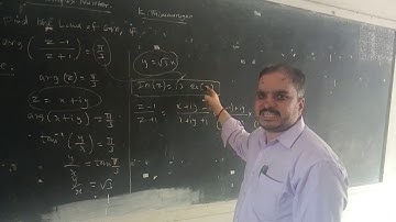 Complex number|Find the locus of eqn if,arg(Z-1/Z+1)=π/3|Knowing Alternative method|K.Thirumurugan