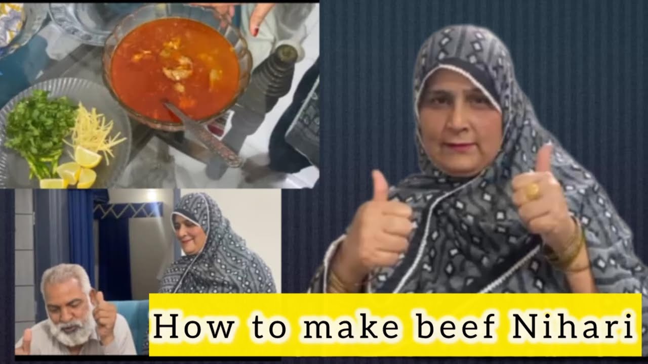 How to make beef bong Nihari Recipe| Beef Nihari homemade masala|Easy recipe |