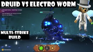 Portal Knights: Druid vs Ancient Electric Worm - HARD MODE BOSS FIGHT - GUIDE - SOLO screenshot 4