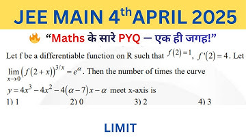 JEE MAIN 4 APRIL 2025 PYQ Let the value of p for which the shortest distance between the line 13 4 5