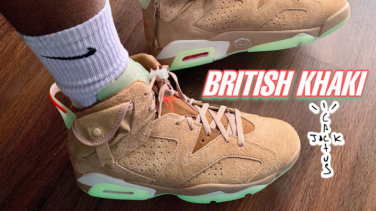 Air Jordan 6 Travis Scott / British Khaki Detailed Review & On-Foot (They  Are Worth The Hype!!) 