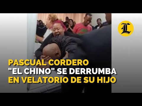 Pascual Cordero en el velatorio de su hijo
