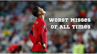 Cristiano Ronaldo Horrible Head Shots Misses You Won't Believe