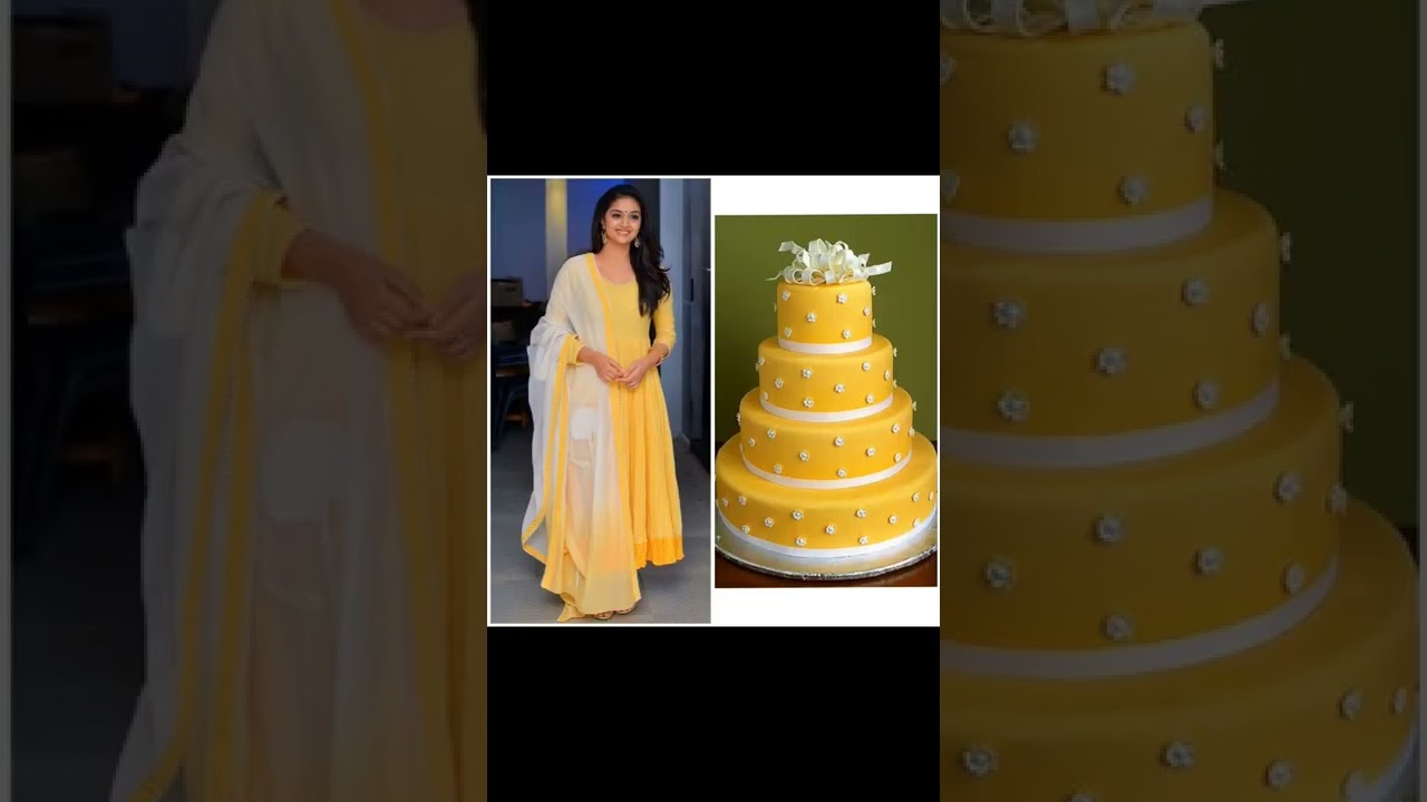 Heroines dress vs cake 🍰🎂🍰🎂🎂🎂🎂🎂