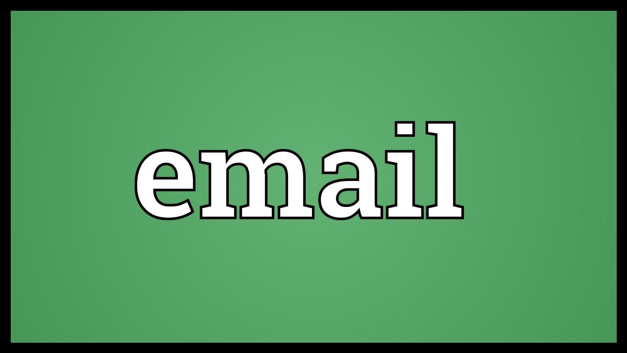 Email Meaning - YouTube