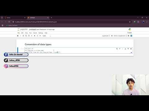#6 | Conversion of data types in python | Talgenix | Talha Zia.