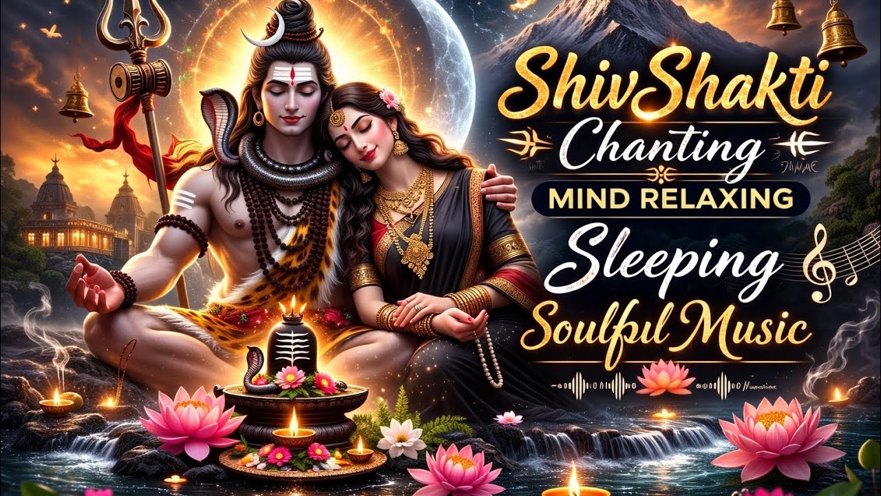 Shivshakti chanting mind relaxing sleeping soulful music ,Har har mahadev #spiritual #india #bhajan 