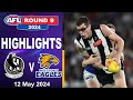 Highlights  collingwood magpies vs west coast eagles  2024 afl