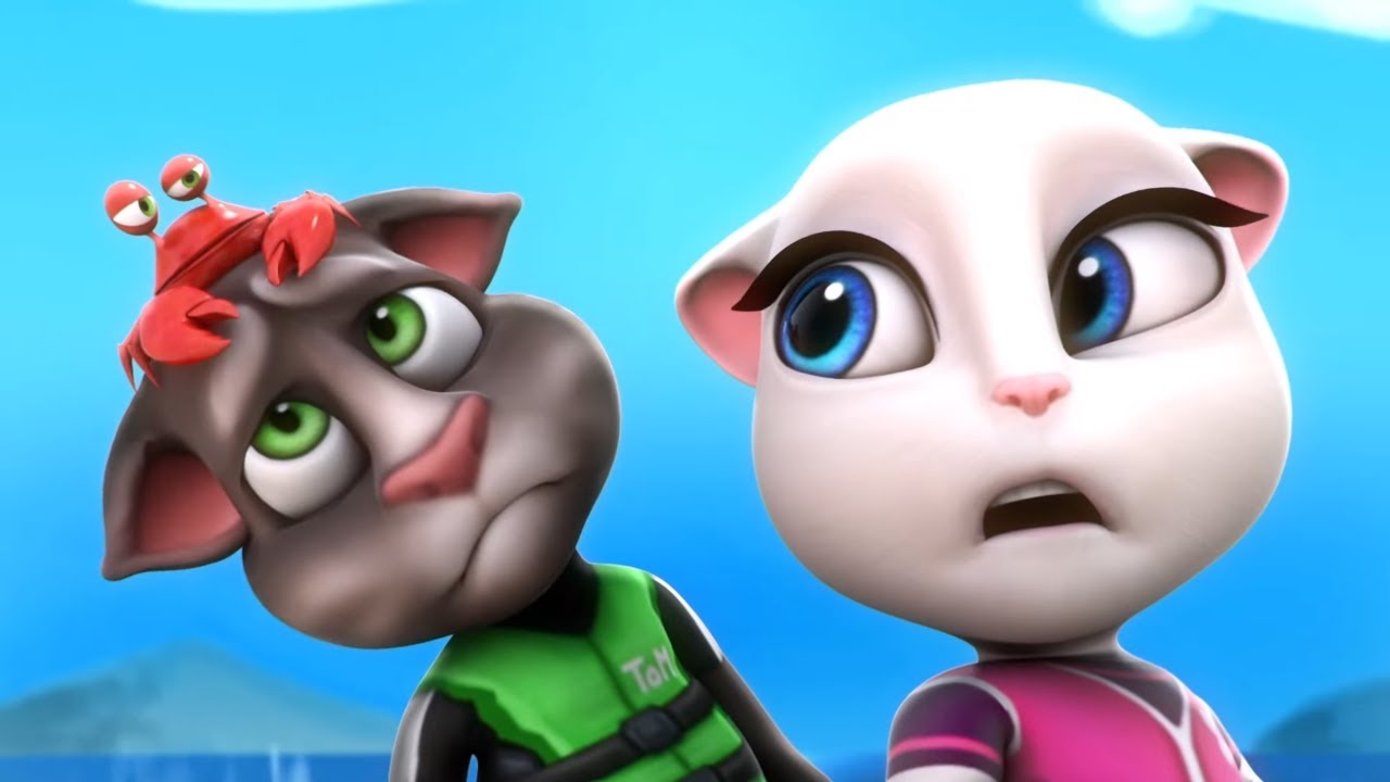 The Sea Ride Talking Tom Shorts Cartoons for Kids WildBrain Zoo