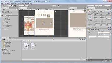 9. Anchoring of Unity UI - Build 2048 puzzle game in Unity 3D