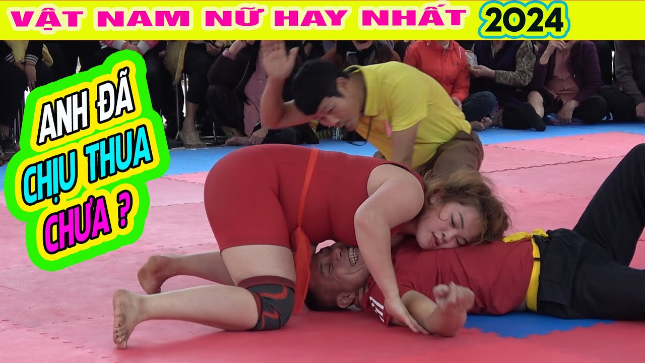 Nữ Vật Nam Hay Nhất 2024 Người Đẹp Thái Nguyên Hạ Gục 2 Trai Làng Men vs Women Wrestling