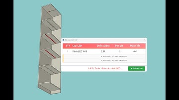 Công cụ tạo nhanh rãnh Led và báo cáo khối lượng