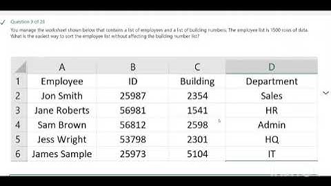 Excel Essential Training (Microsoft 365) LinkedIn Exam Answers