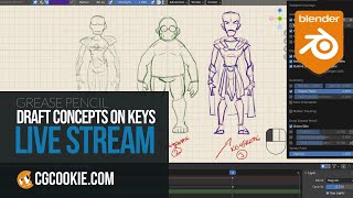 Using keyframes for concept work in Blender