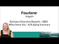 QuickBooks - Accounts Receivable Aging Detail Report - Business Overview - Learn Online Advanced