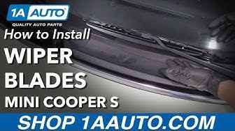 How to Replace Front Wiper Blades 07-13 Mini Cooper S