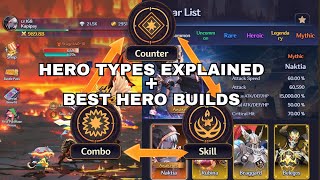 Legend of Avatar Hero Types Explained | Counter, Combo & Skill Damage Builds screenshot 5