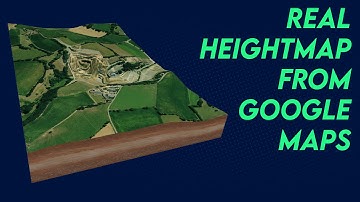 Real heightmap from Google Maps (Greyscale)