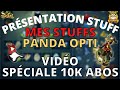 MES STUFFS PANDA OPTI - VIDEO SPÉCIALE 10.000 ABONNÉS - Entraax [DOFUS]