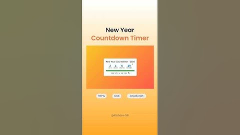 New Year Countdown 2025 🎉 | JavaScript Mini Project #Shorts #JavaScript