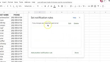 Using Google Sheets Notifications