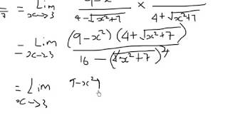 Evaluating limits by rationalizing the denominator