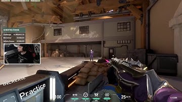 Valorant | Practice Range PB 42s (Static, Armor on, Vandal, 50)