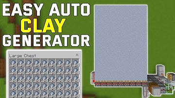 EASY & SIMPLE Clay Farm Minecraft Bedrock 1.21+ (Bedrock,Mcpe,Ps4,Xbox)