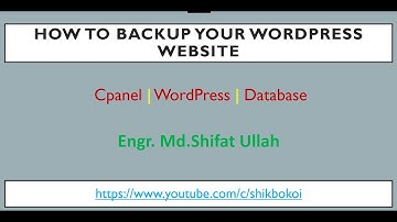 How to Backup Your WordPress Website in Cpanel | step by step processes 2020
