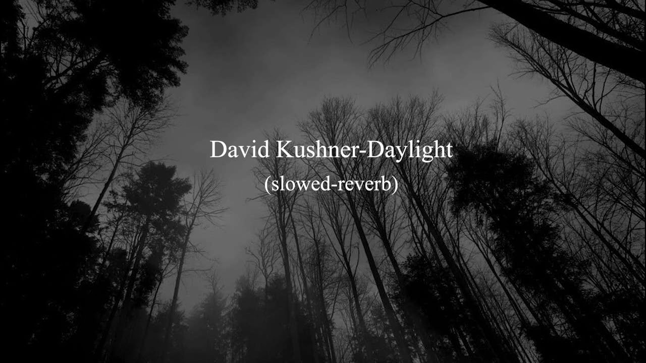 David Kushner - Daylight (slowed-reverb) 