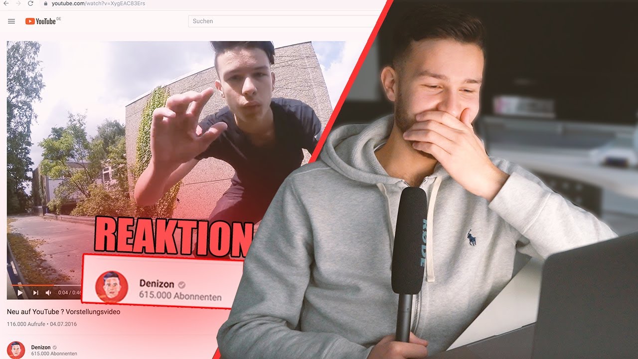 DENIZON reagiert auf seine "ALTEN VIDEOS" !..😱 Denizon Reaction YouTube