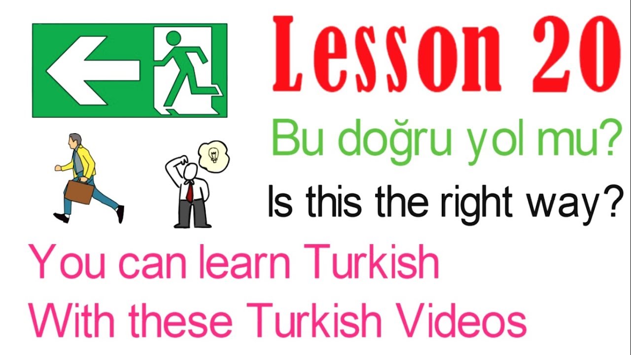 Learn Turkish Through Turkish Lesson 20 - Directions (Part 4) - YouTube