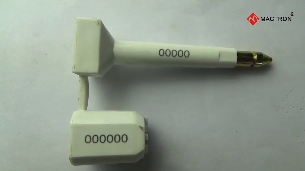 Marking on customs seal .