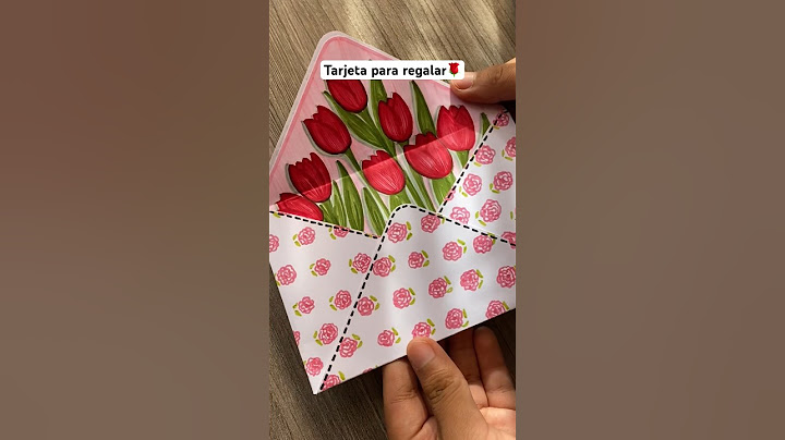 Tarjeta facil y bonita para regalar 🌹🌷💌 #manualidades #cartas #art #diy #regalos #hechoamano