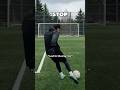 Curling your toes is what makes the difference 😱😱 #footballskillschallenge #football #soccer