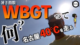 【熱中症警戒アラート発令】WBGTのことを、40℃超えの名古屋を走りながら話します。