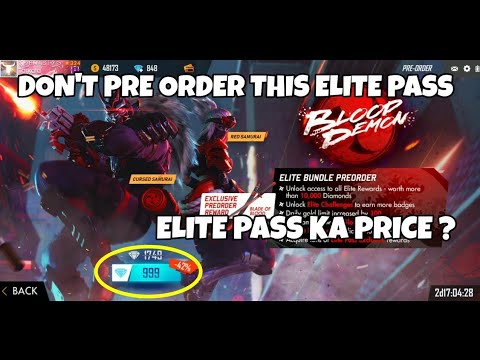 ELITE PASS SEASON 17 PRICE , FREE FIRE ELITE PASS PRE ...